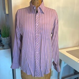Bugatchi Men’s Long Sleeve Dress Shirt Sz S